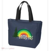 Rainbow Earth Day Every Day Retro Tote Bag thumb 3