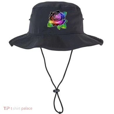 Rainbow Galaxy Floral Rose Bucket Hat