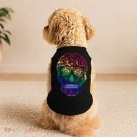 Rainbow Gay Pride Sugar Skull Doggie Tank thumb 2