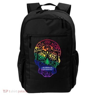 Rainbow Gay Pride Sugar Skull Backpack
