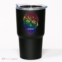 Rainbow Gay Pride Sugar Skull Tumbler thumb 0