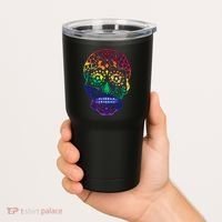 Rainbow Gay Pride Sugar Skull Tumbler thumb 2
