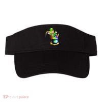 Rainbow Leprechaun Sliding Into A Pot Of  Gold Visor thumb 0