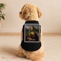 Rainbow Mona Lisa Art Painting Doggie Tank thumb 2