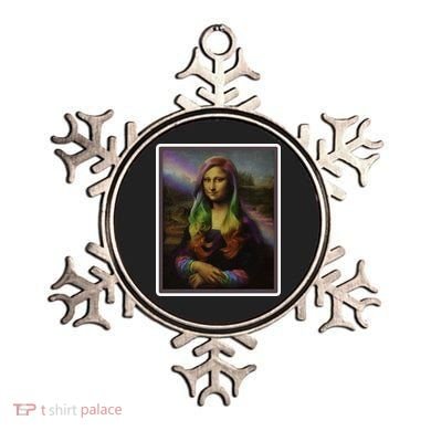 Rainbow Mona Lisa Art Painting Ornament