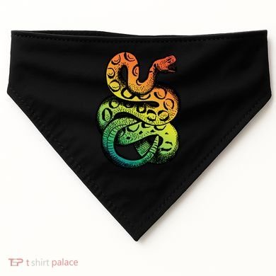 Rainbow Rattlesnake USA-Made Doggie Bandana