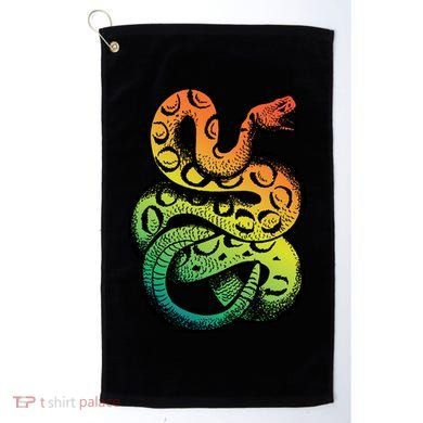 Rainbow Rattlesnake Golf Towel