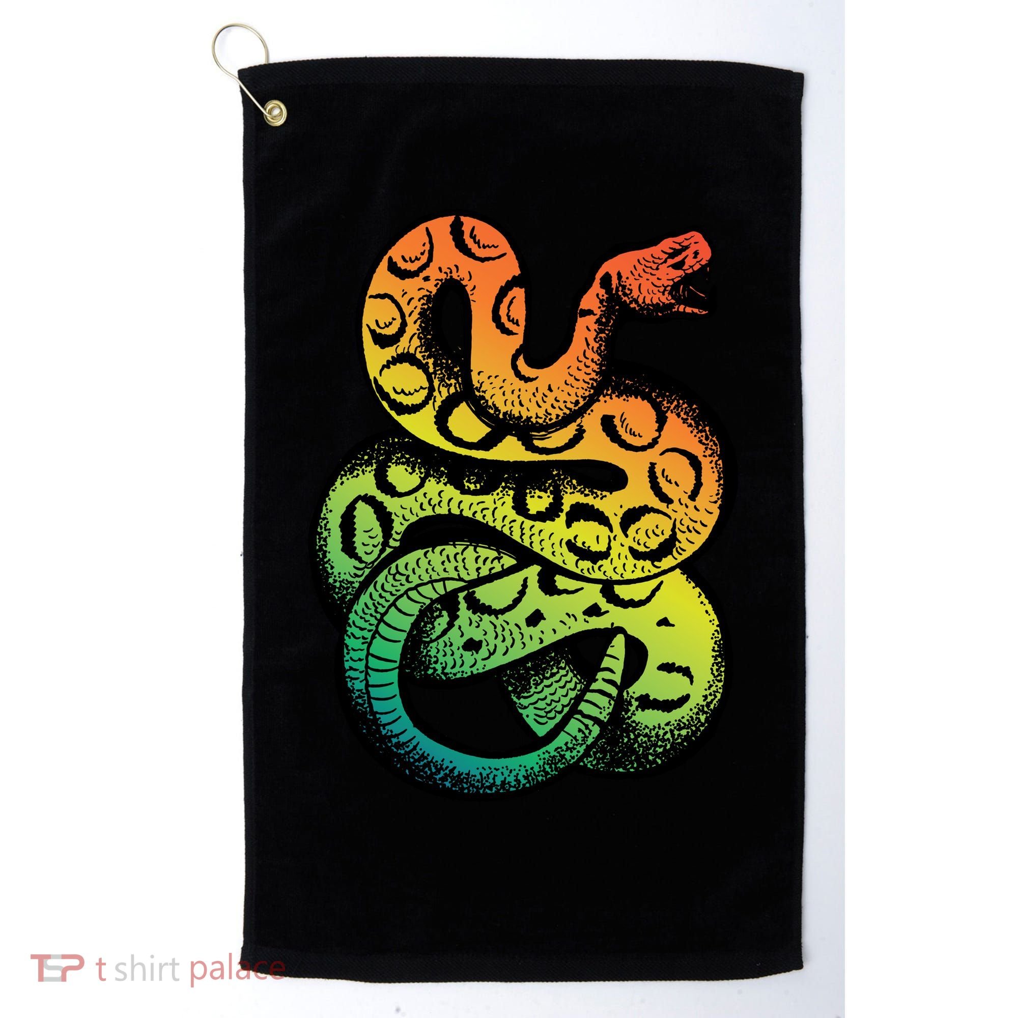 Rainbow Rattlesnake Golf Towel