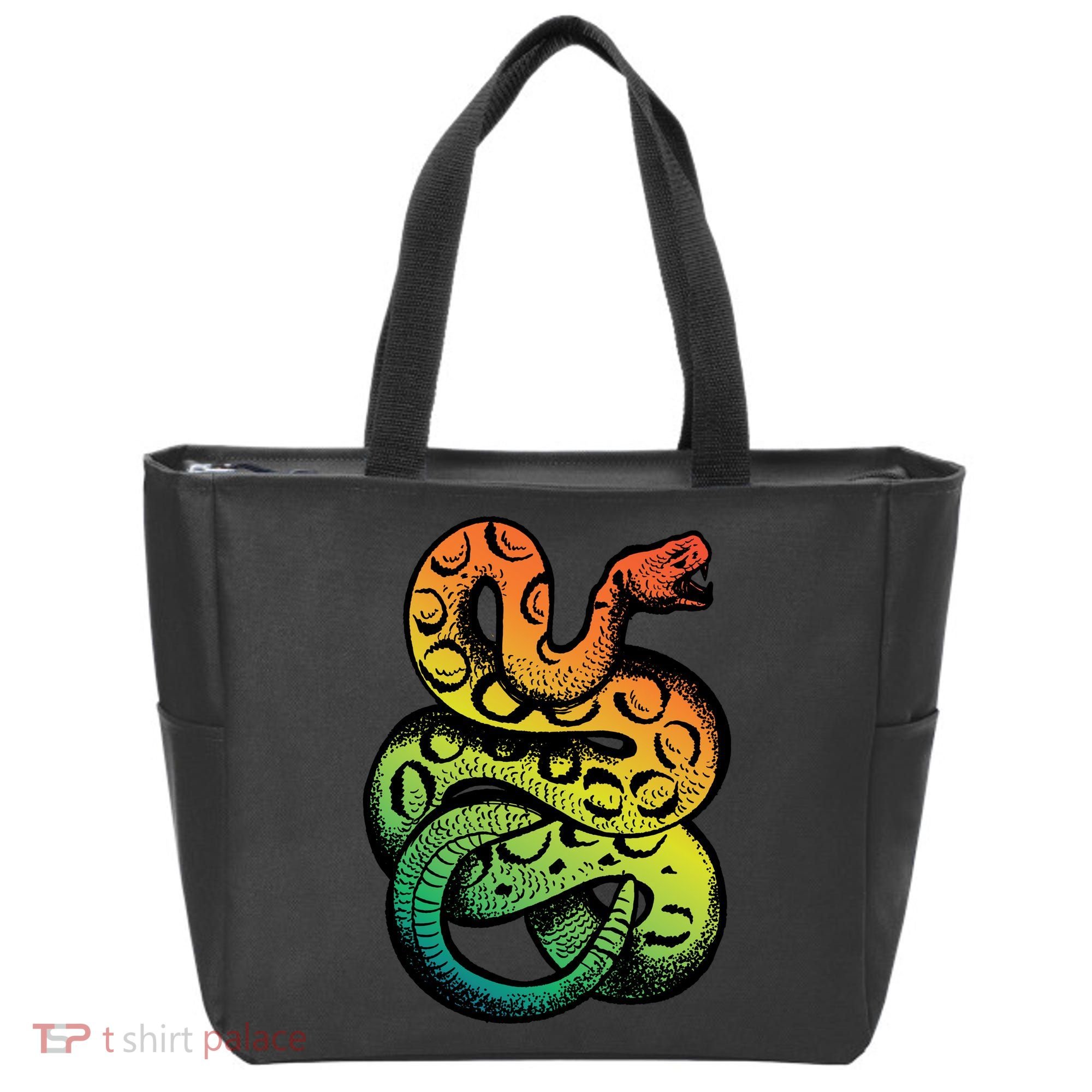 Rainbow Rattlesnake Tote Bag