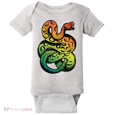 Rainbow Rattlesnake Baby Bodysuit