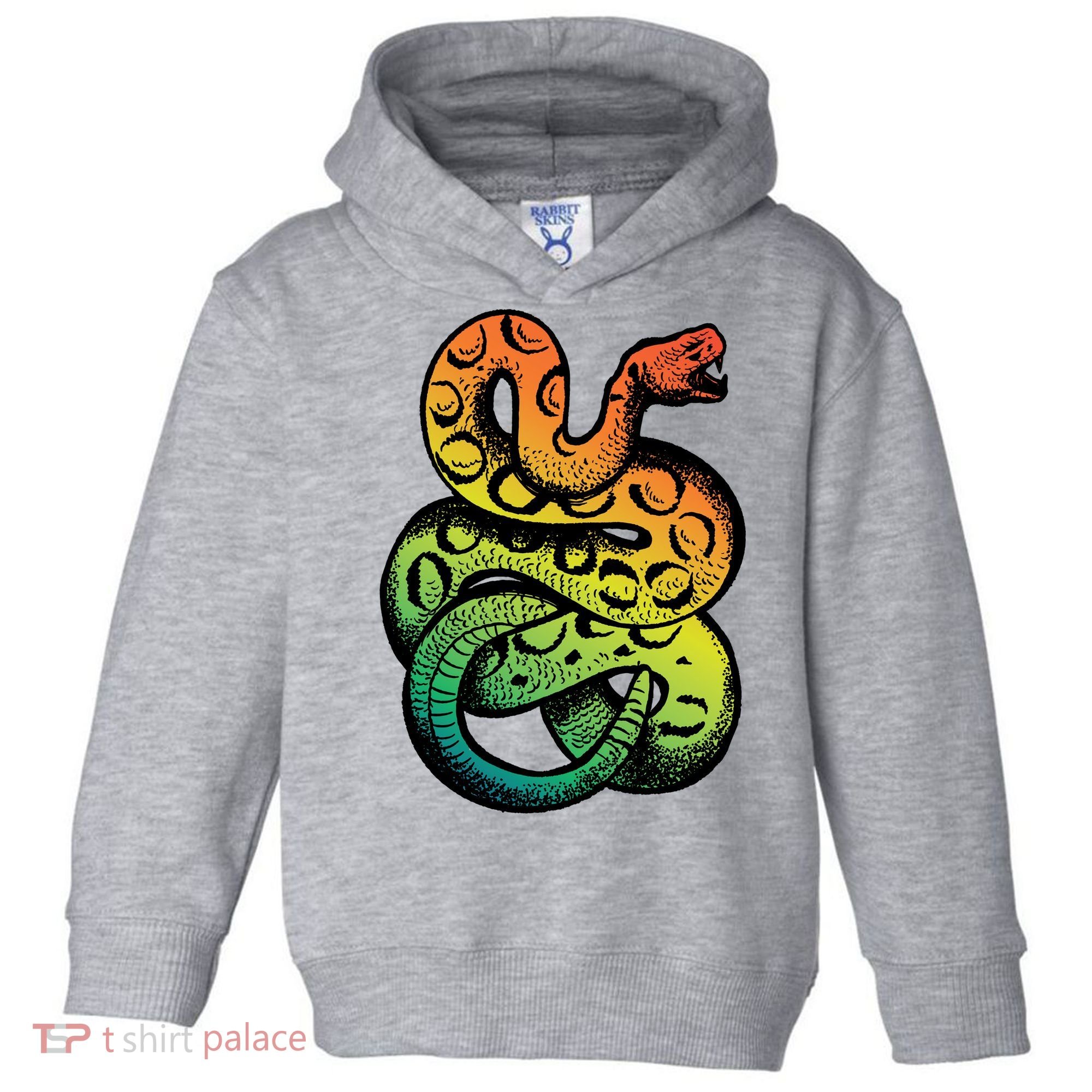 Rainbow Rattlesnake Toddler Hoodie