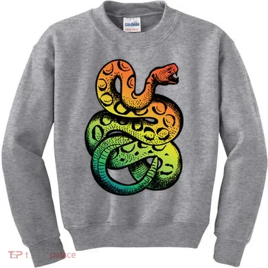 Rainbow Rattlesnake Kids Sweatshirt