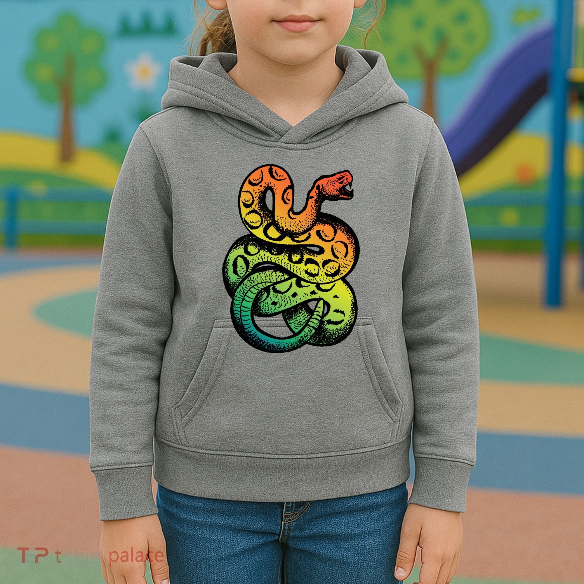 Rainbow Rattlesnake Kids Hoodie