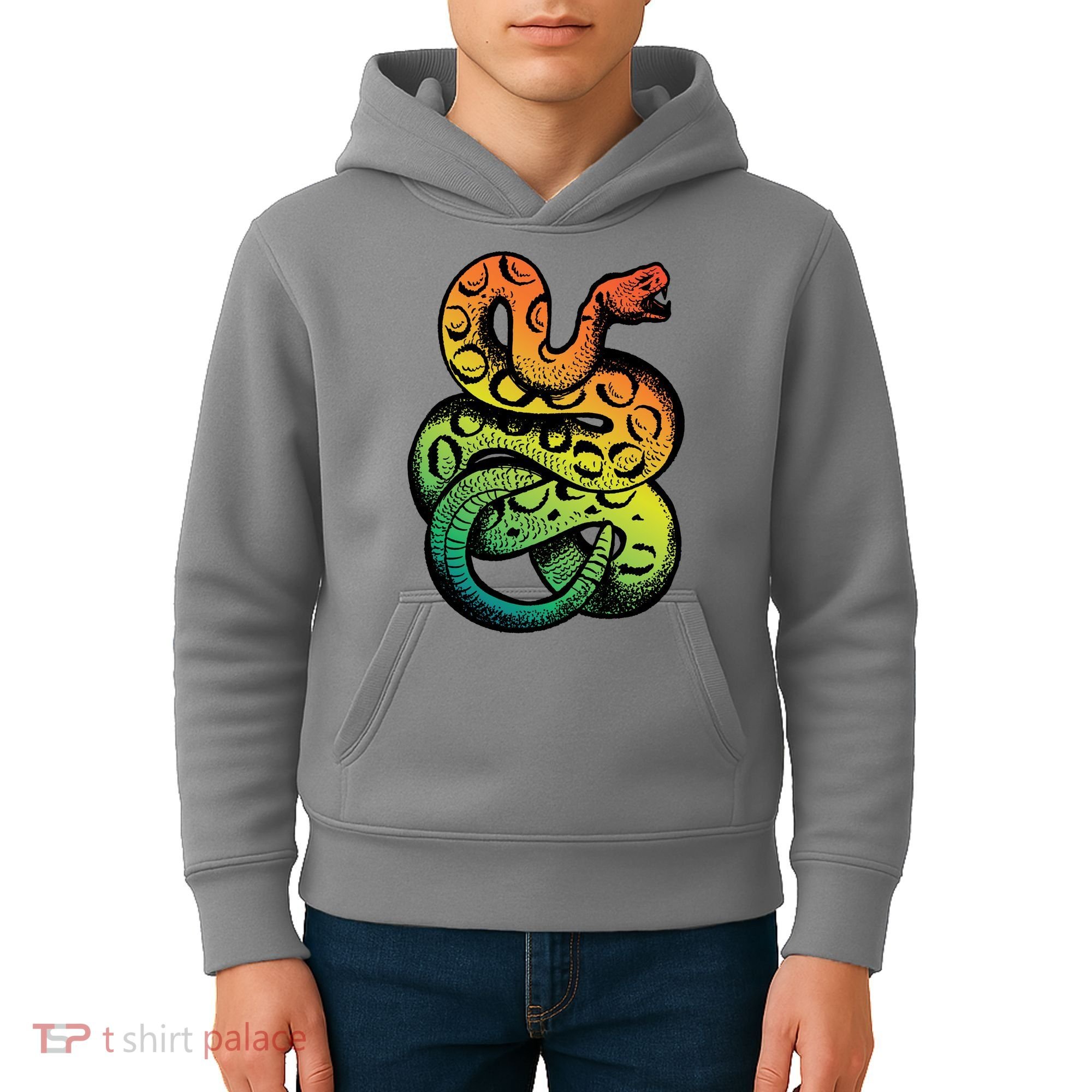 Rainbow Rattlesnake Kids Hoodie