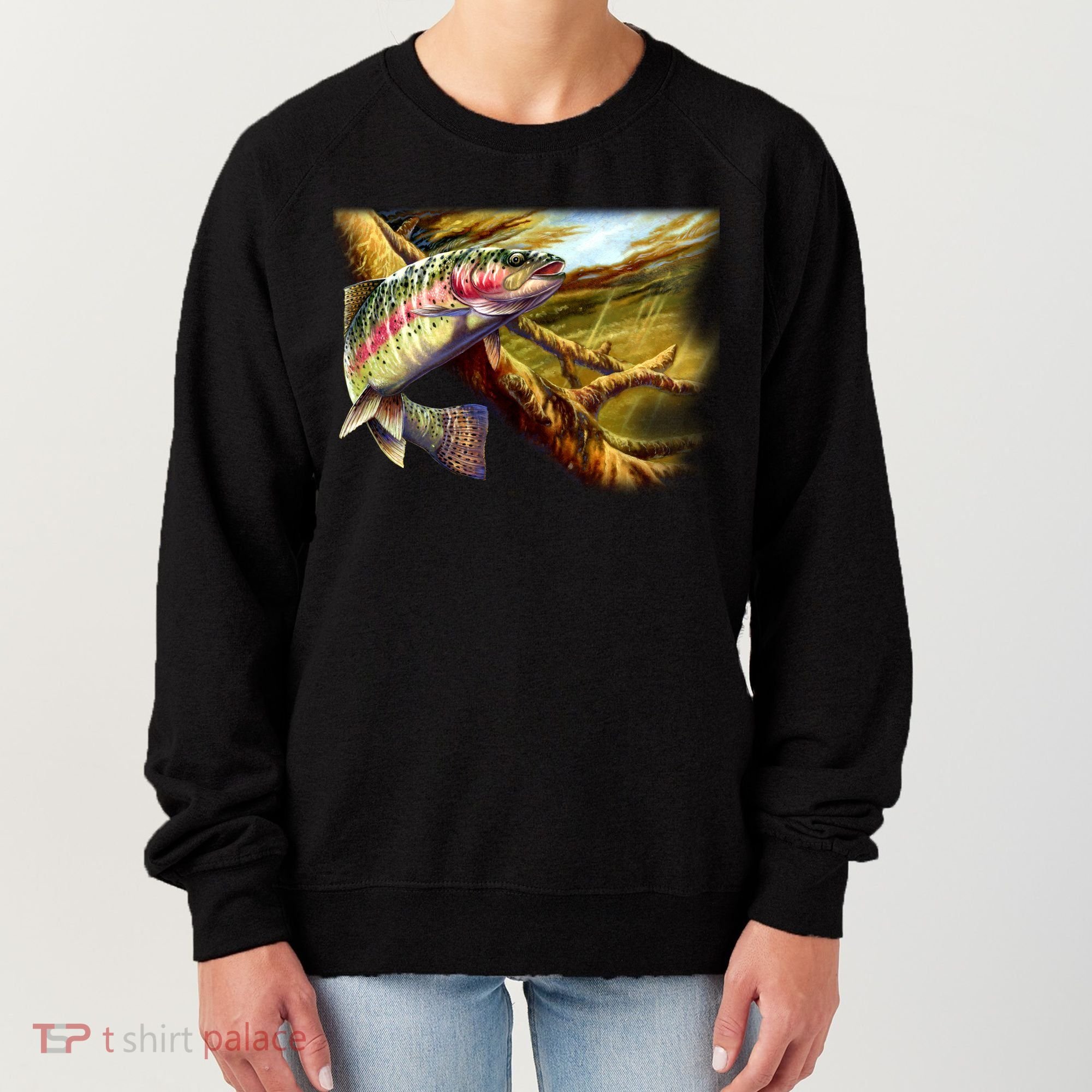 Rainbow Trout Fishing Women's Sweatshirt