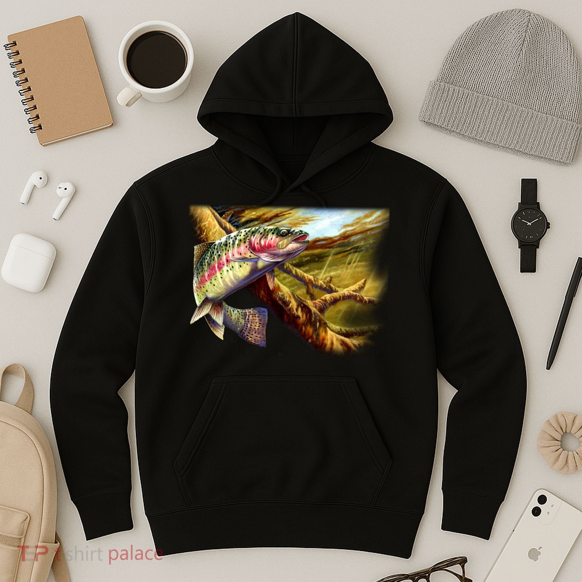 Rainbow Trout Fishing Hoodie