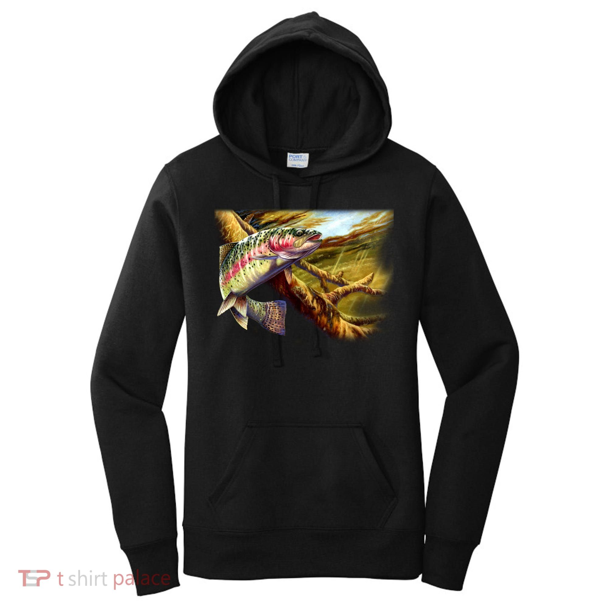 Rainbow Trout Fishing Women's Hoodie