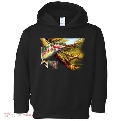 Rainbow Trout Fishing Toddler Hoodie
