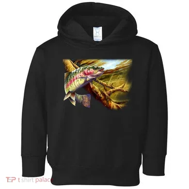 Rainbow Trout Fishing Toddler Hoodie