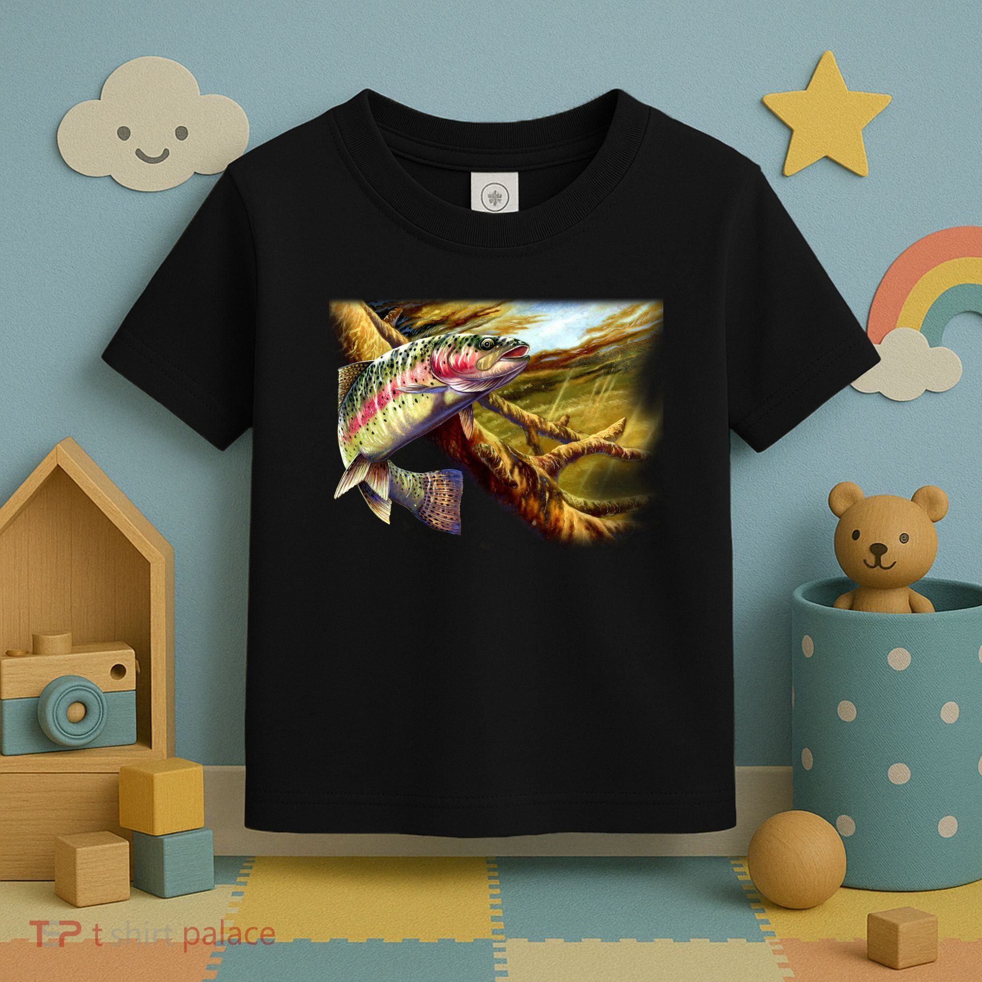 Rainbow Trout Fishing Toddler T-Shirt