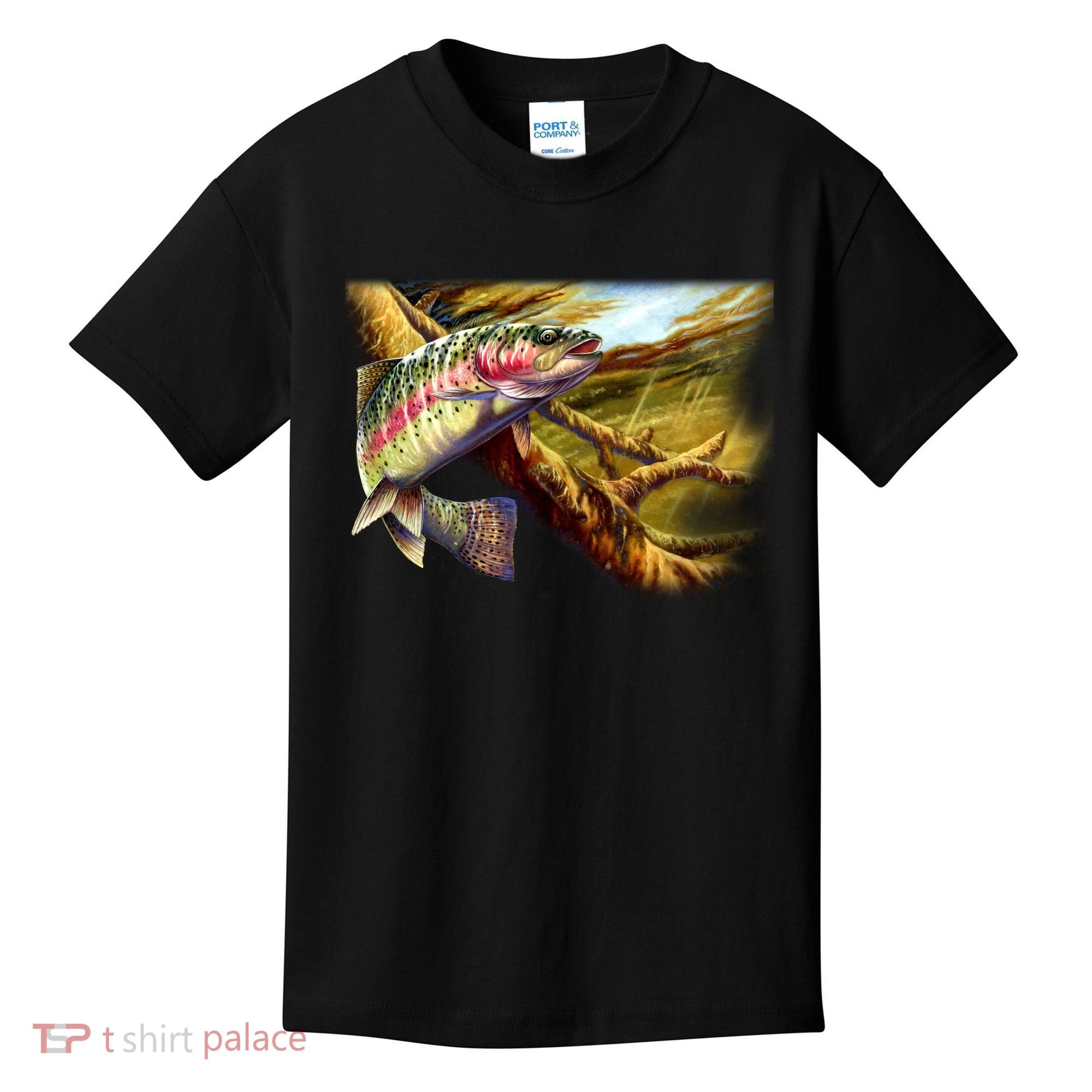 Rainbow Trout Fishing Kids T-Shirt