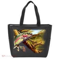 Rainbow Trout Fishing Tote Bag thumb 0