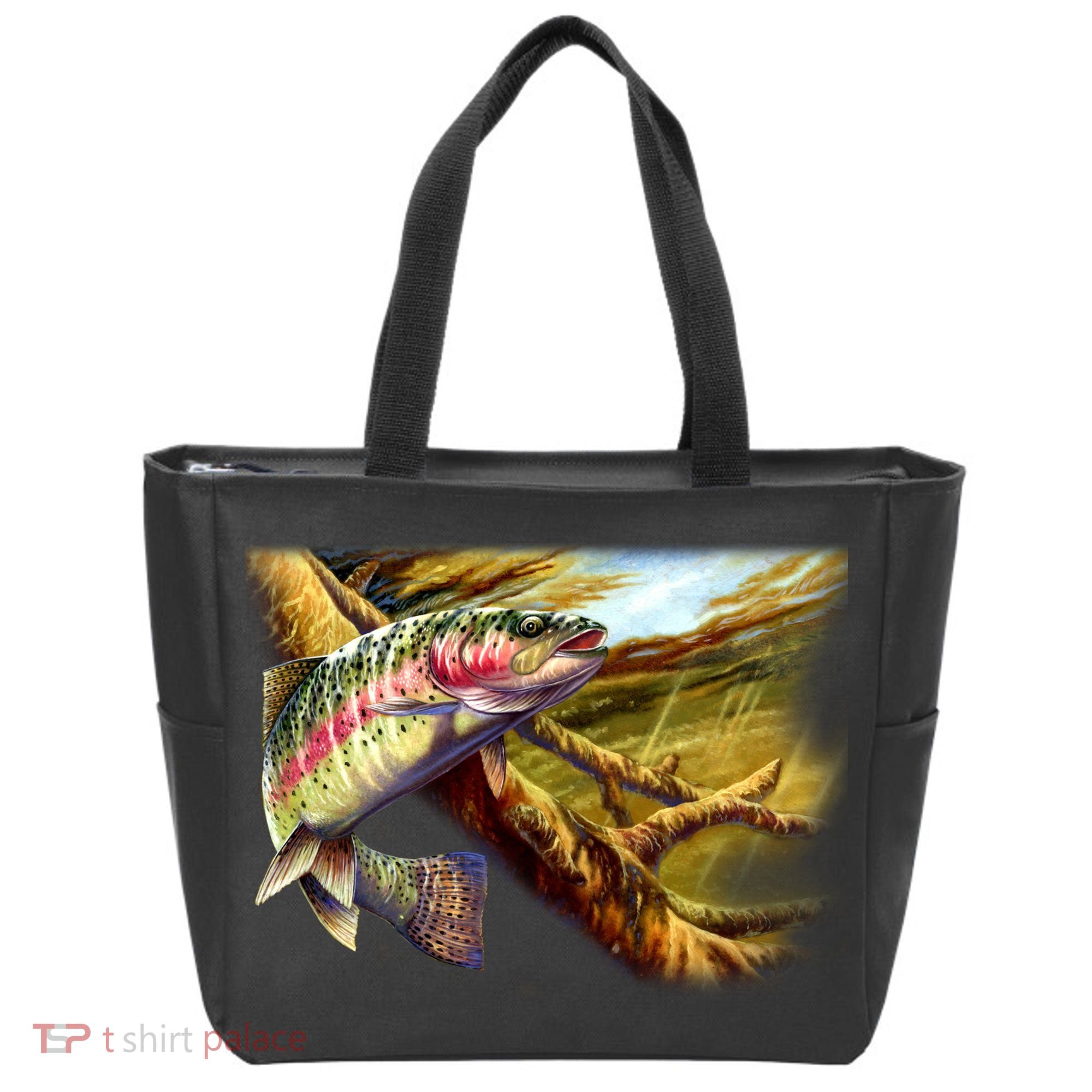 Rainbow Trout Fishing Tote Bag