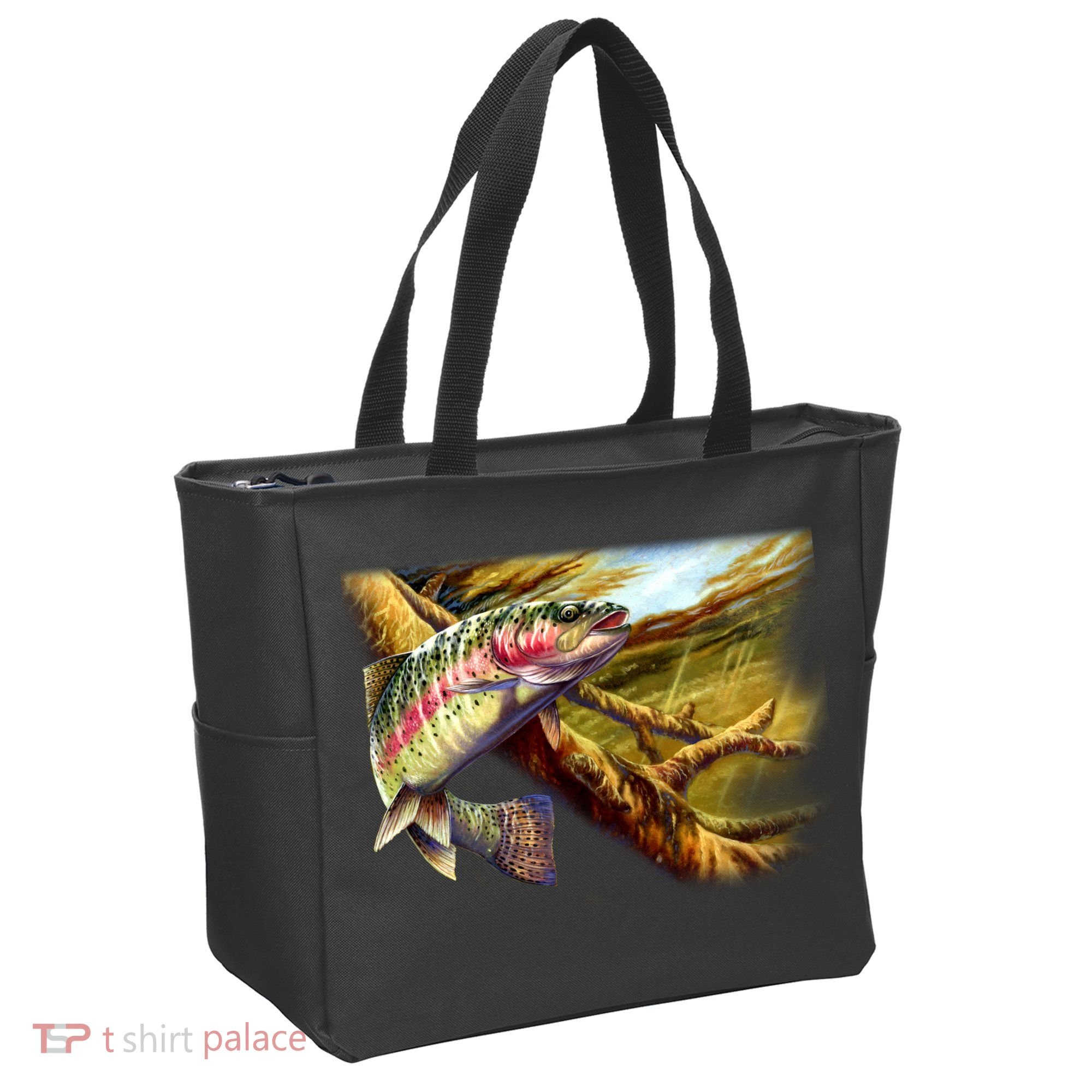 Rainbow Trout Fishing Tote Bag