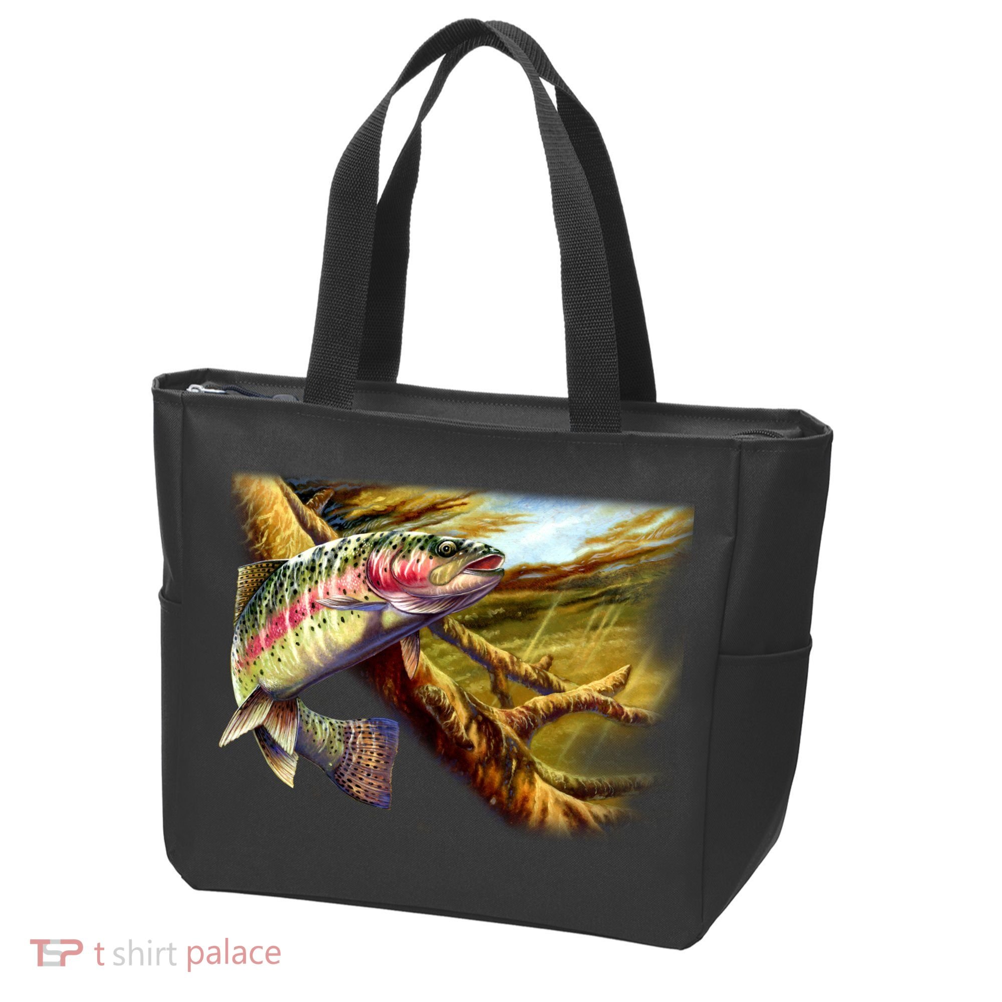 Rainbow Trout Fishing Tote Bag