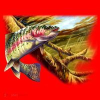 Rainbow Trout Fishing Santa Hat thumb 1