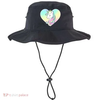 Rainbow Unicorn Heart Bucket Hat