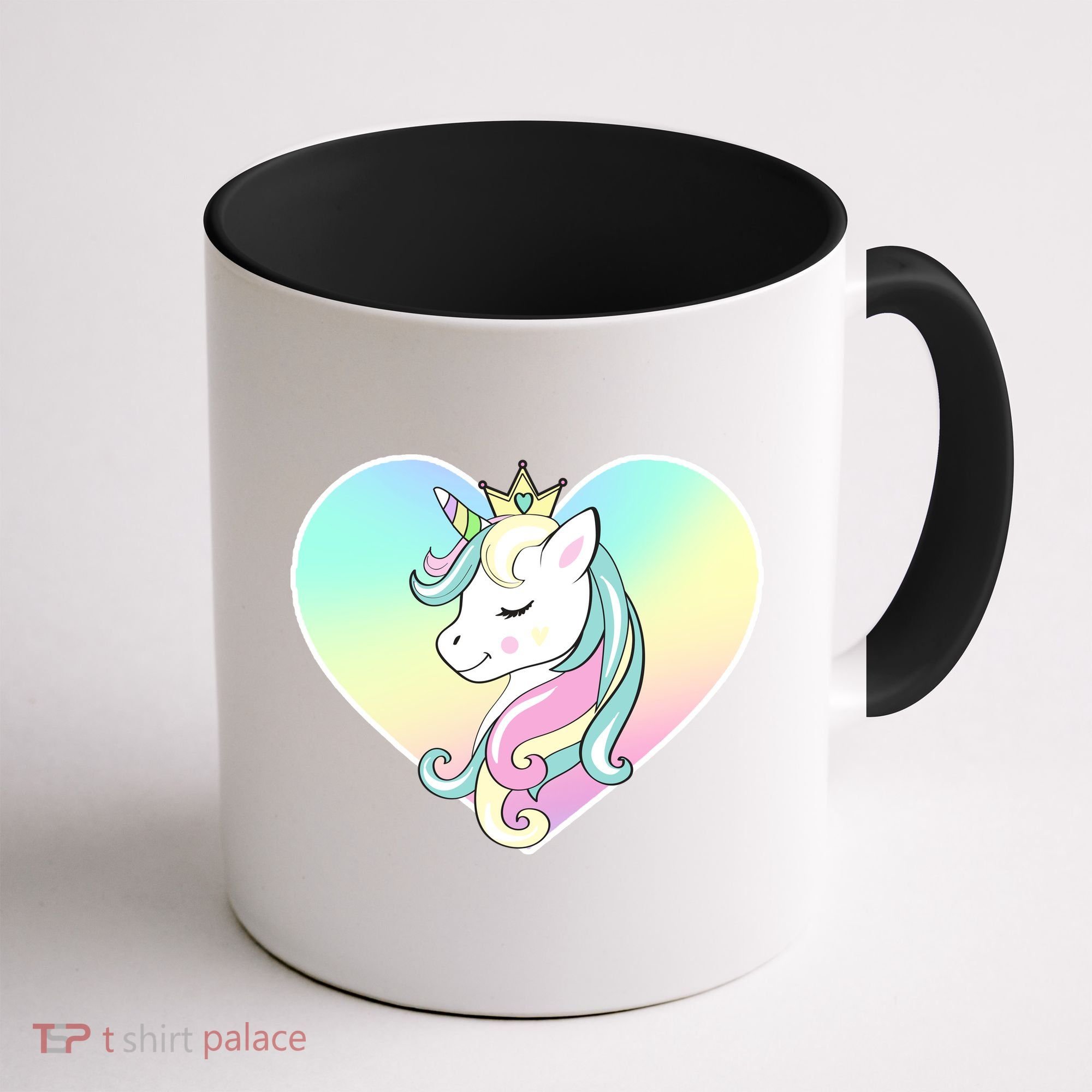Rainbow Unicorn Heart Coffee Mug