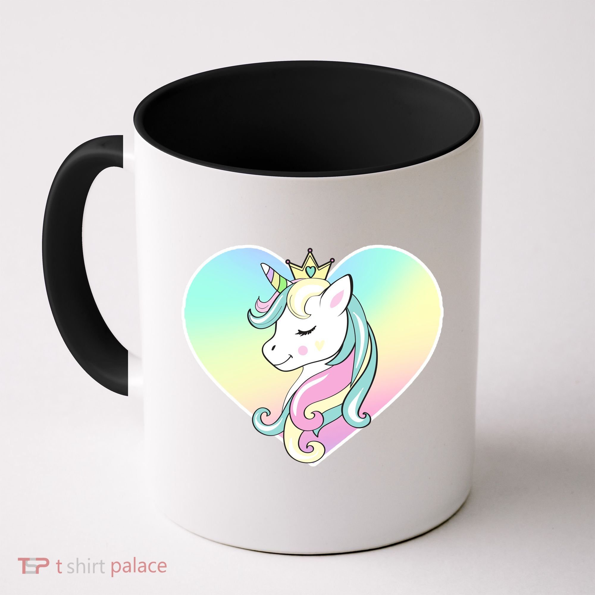 Rainbow Unicorn Heart Coffee Mug