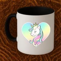 Rainbow Unicorn Heart Coffee Mug thumb 2