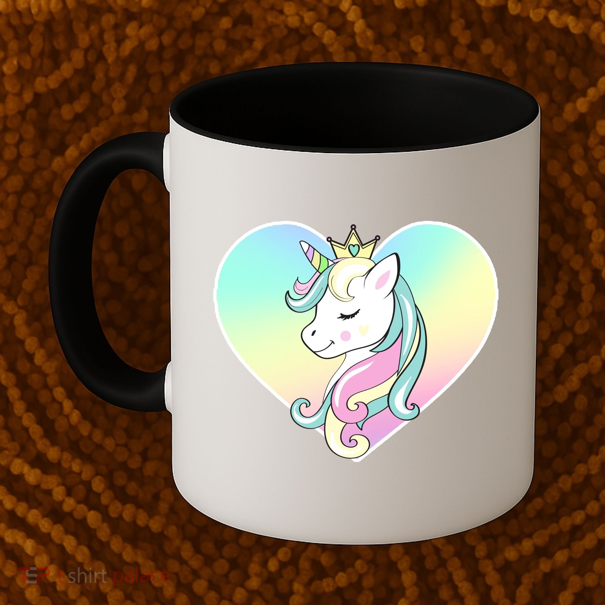 Rainbow Unicorn Heart Coffee Mug