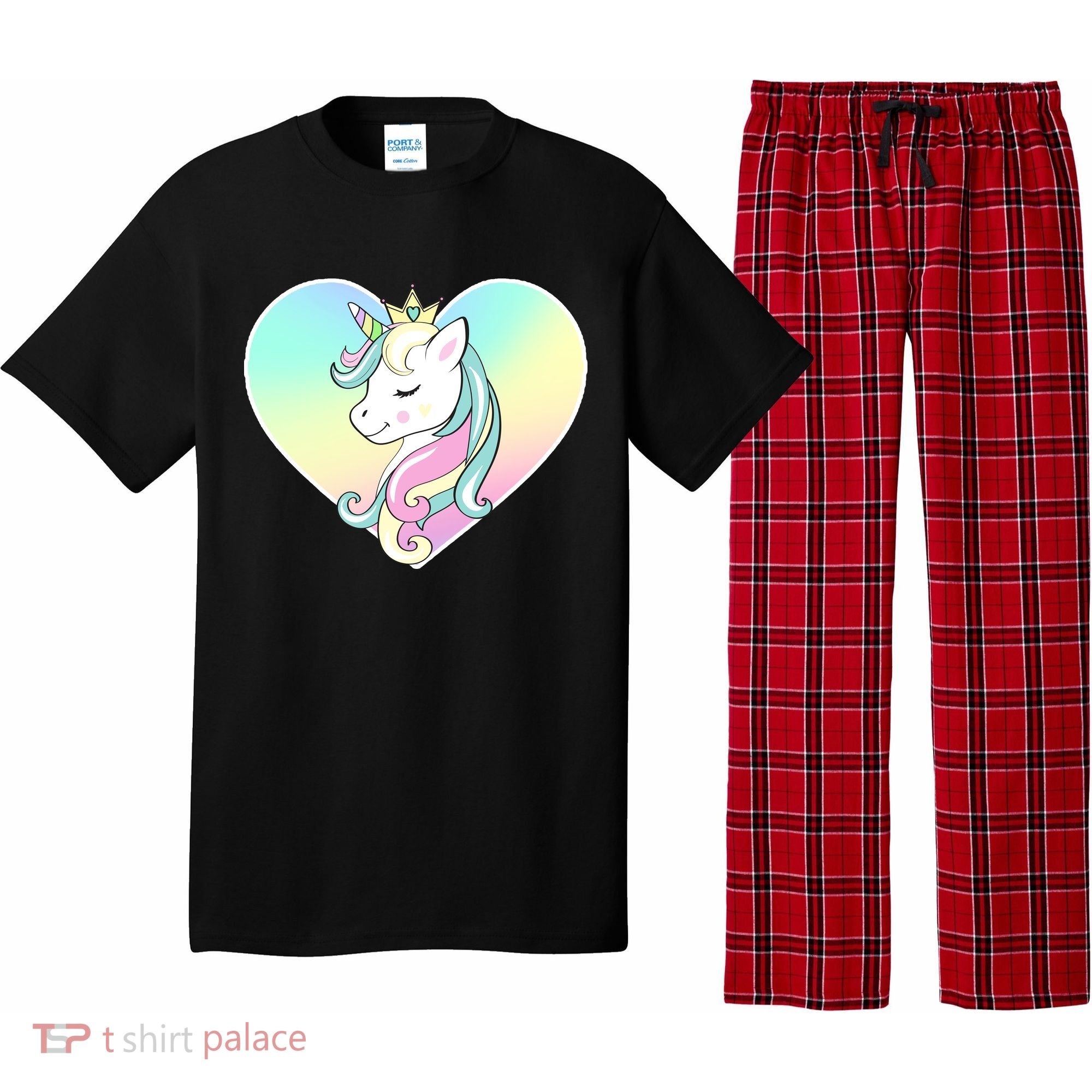 Rainbow Unicorn Heart Pajama Set