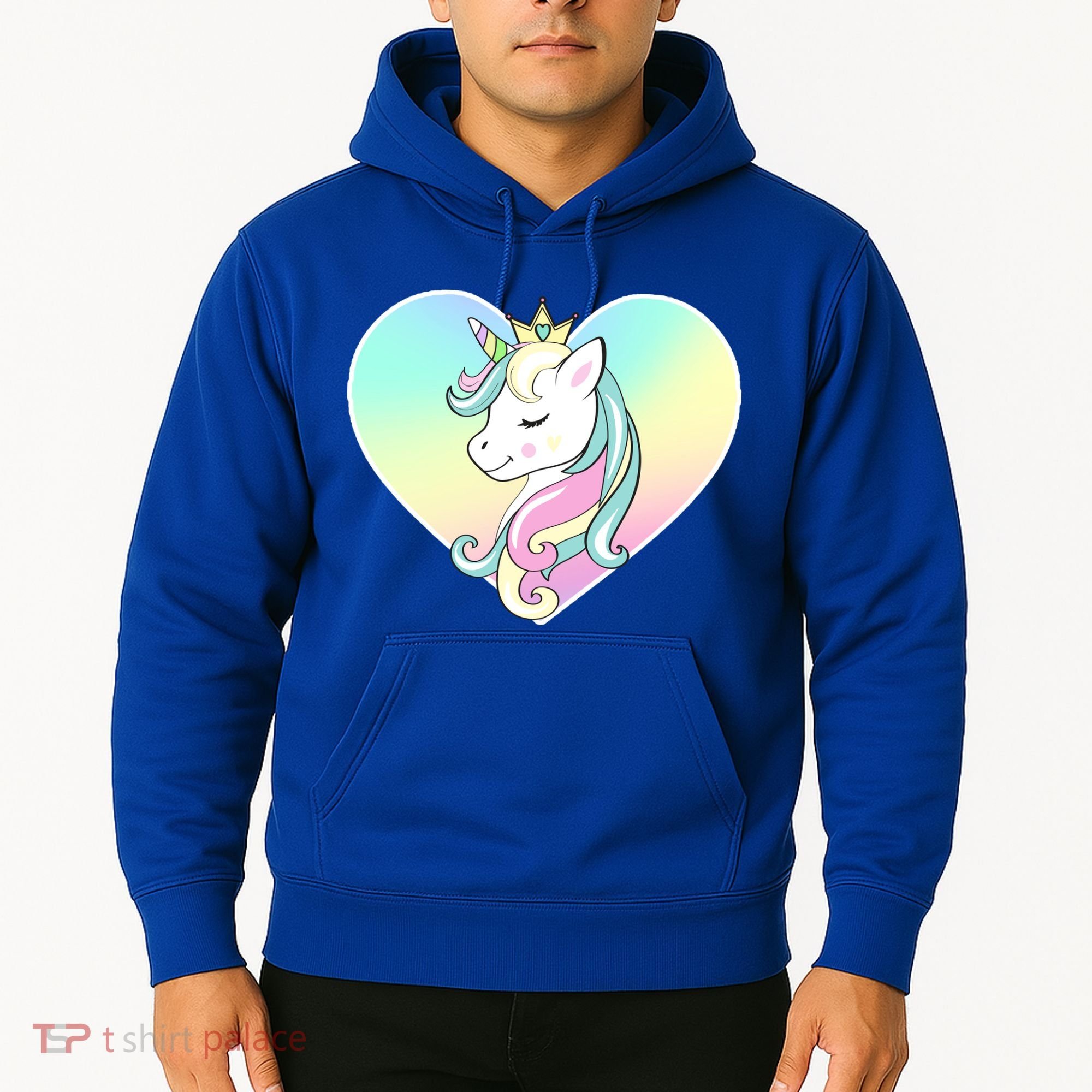 Rainbow Unicorn Heart Hoodie