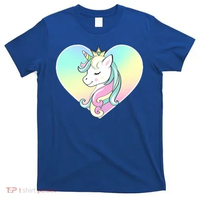 Rainbow Unicorn Heart T-Shirt