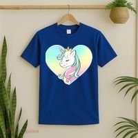 Rainbow Unicorn Heart T-Shirt thumb 2