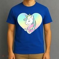 Rainbow Unicorn Heart T-Shirt thumb 3