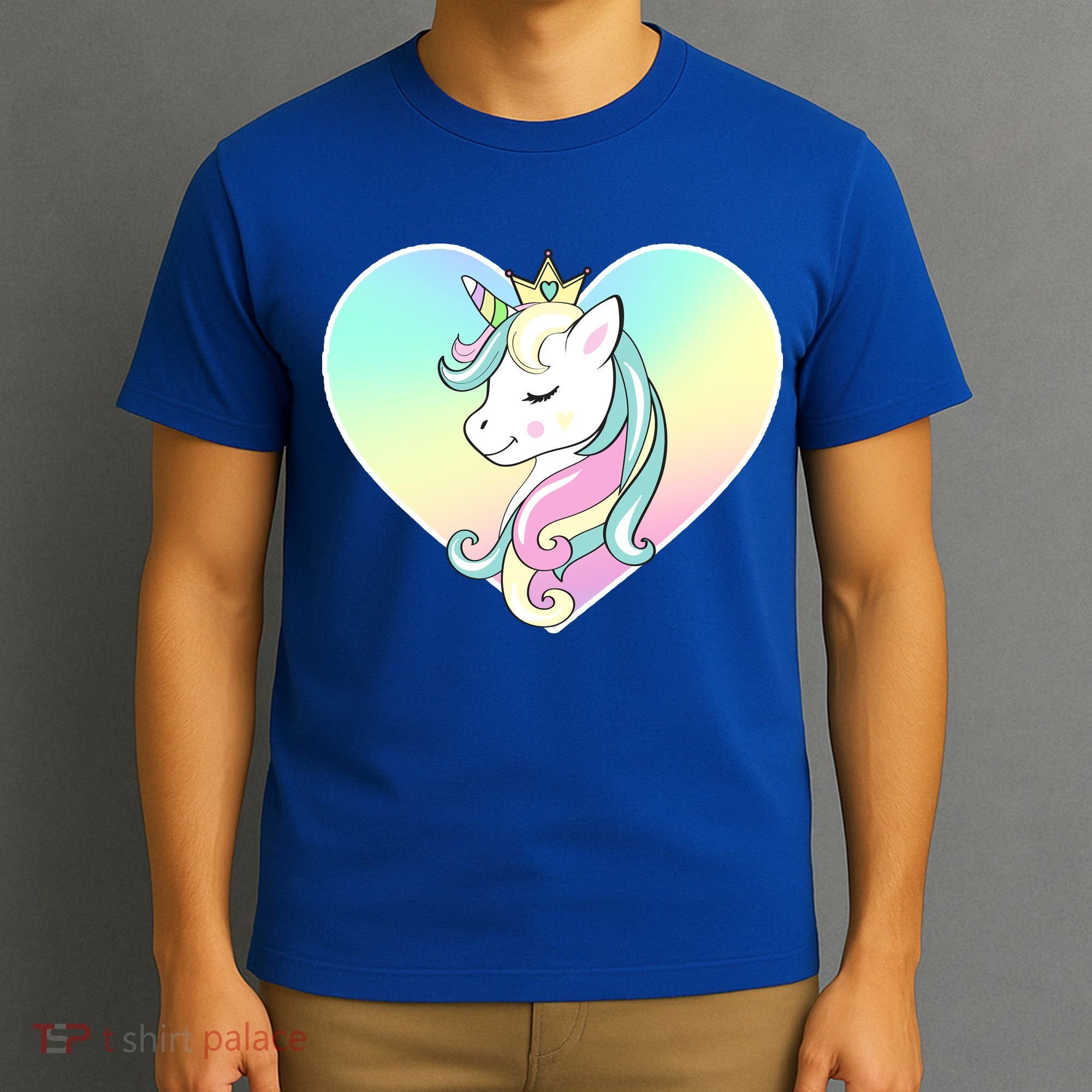 Rainbow Unicorn Heart T-Shirt