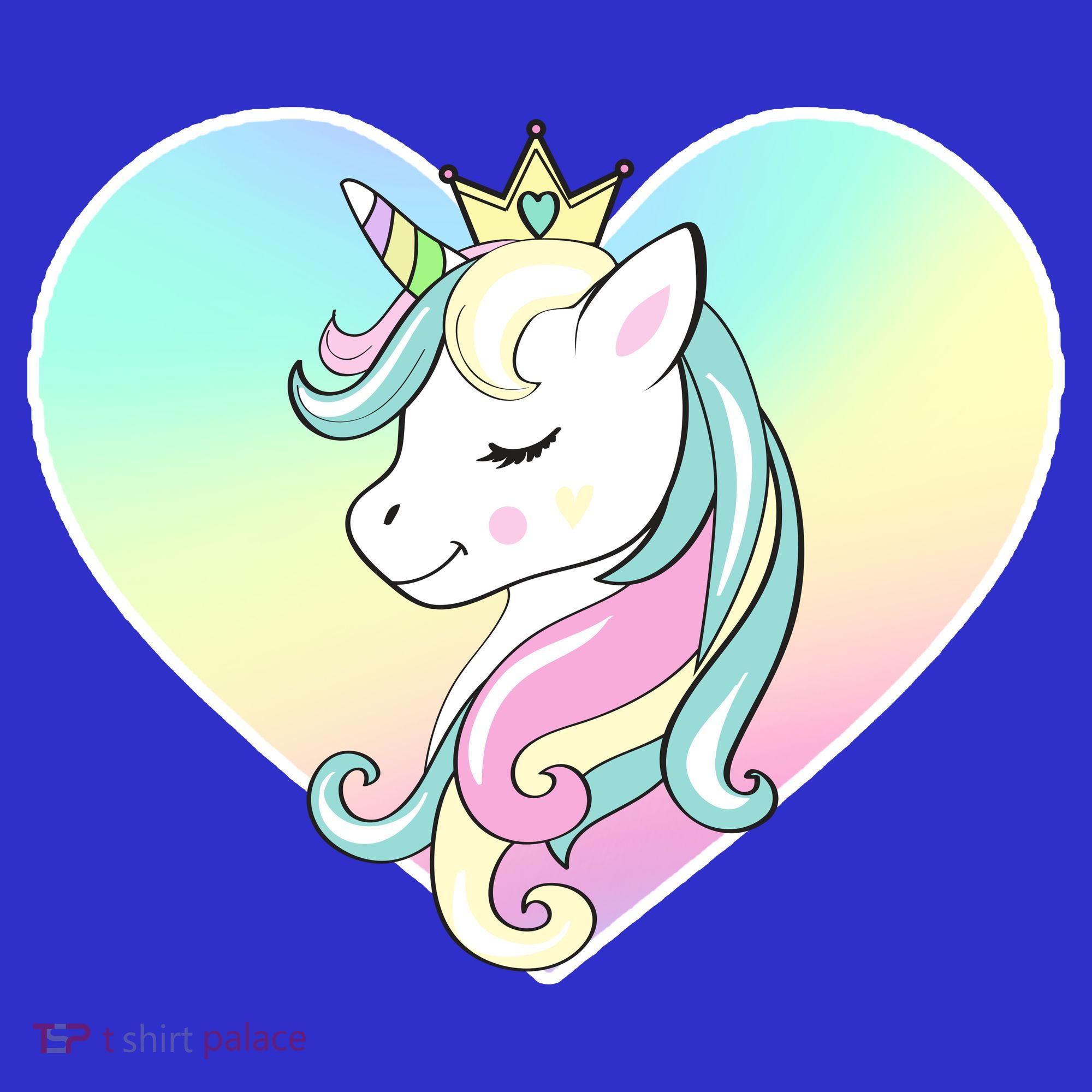 Rainbow Unicorn Heart Baby Bodysuit