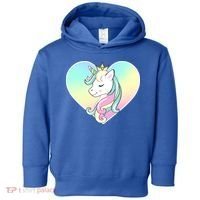 Rainbow Unicorn Heart Toddler Hoodie thumb 0