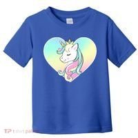 Rainbow Unicorn Heart Toddler T-Shirt thumb 0