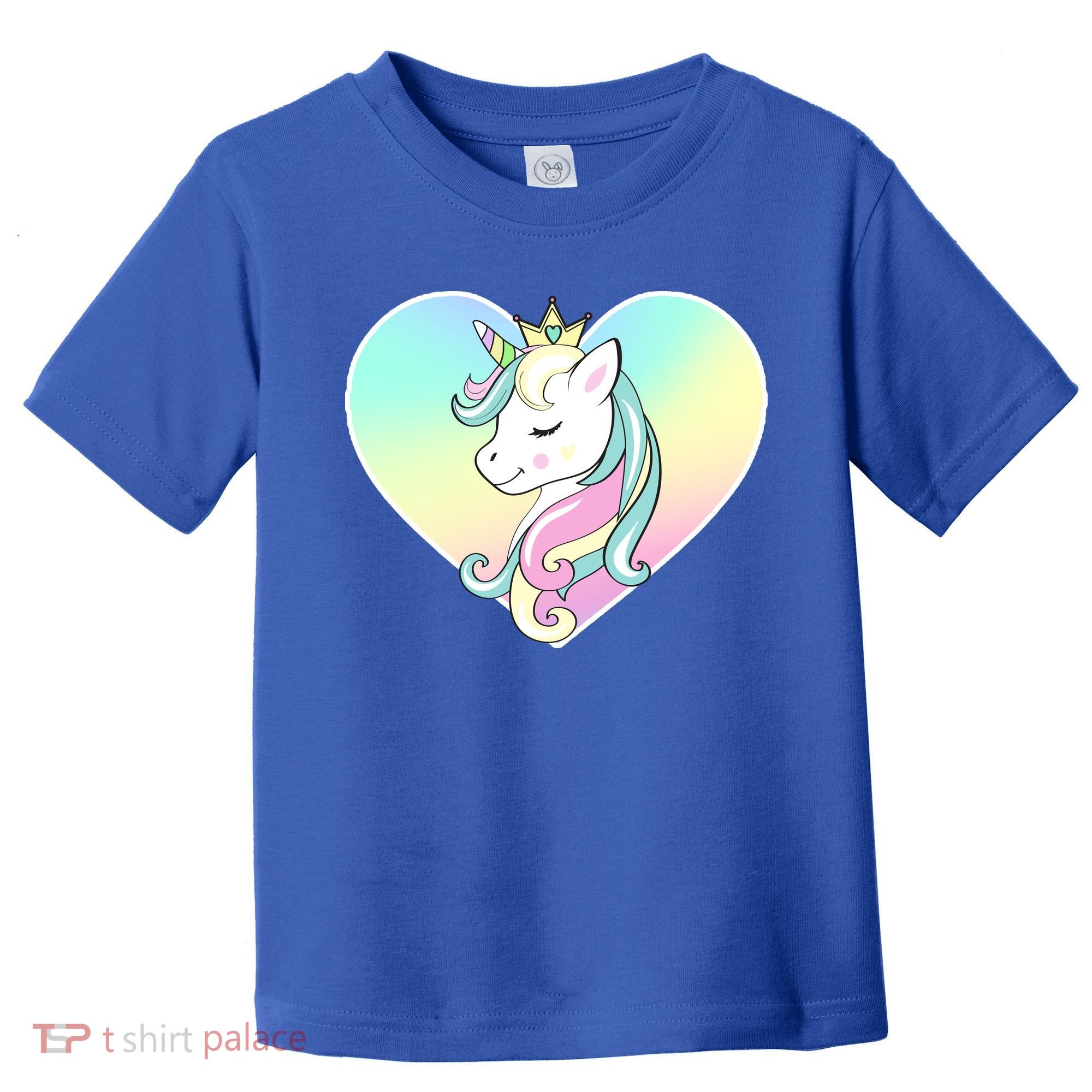 Rainbow Unicorn Heart Toddler T-Shirt