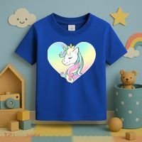 Rainbow Unicorn Heart Toddler T-Shirt thumb 3