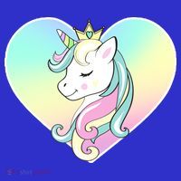 Rainbow Unicorn Heart Women's Long Sleeve Shirt thumb 2
