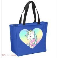Rainbow Unicorn Heart Tote Bag thumb 2