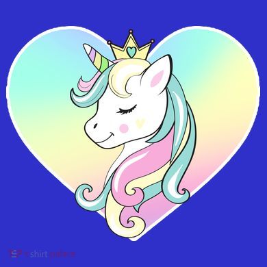 Rainbow Unicorn Heart Tote Bag