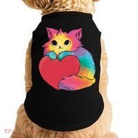 Rainbow Valentine Kitten Doggie Tank thumb 0